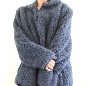 Blue Oversized Hoodie